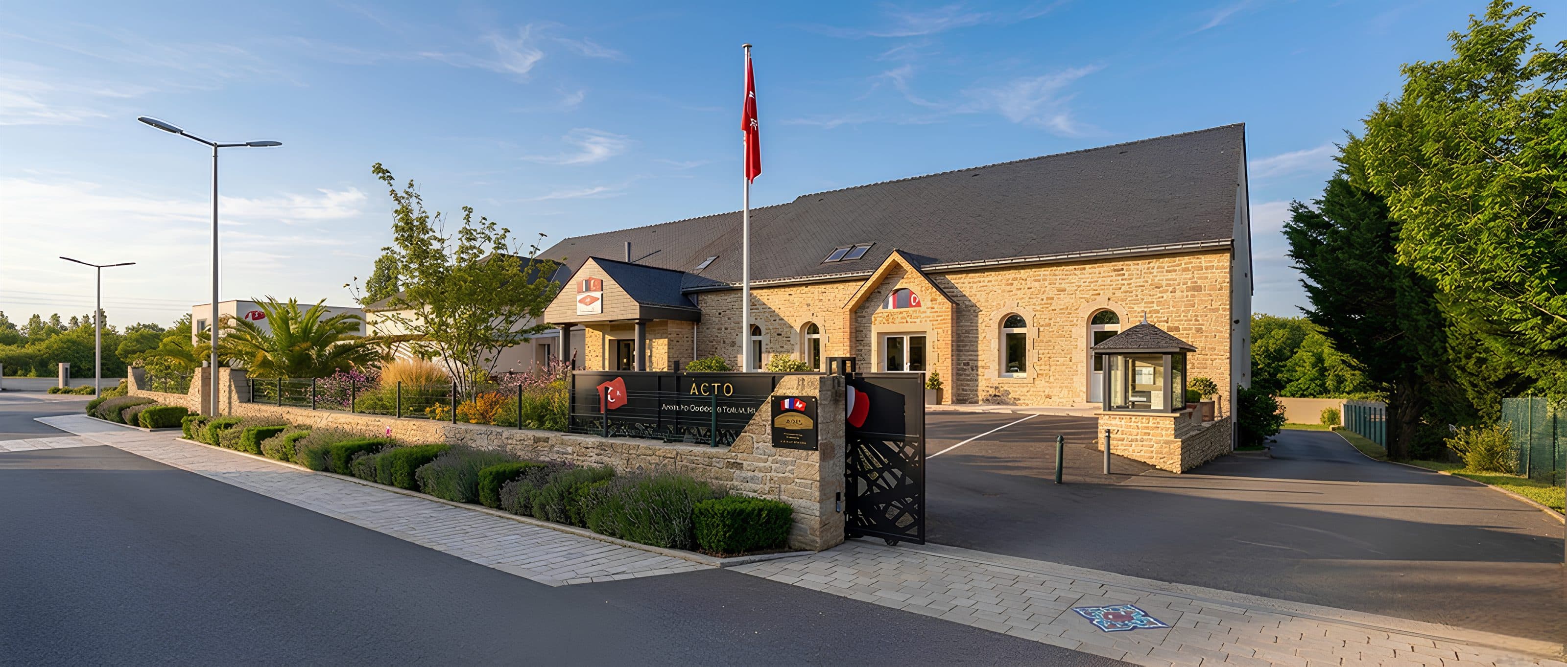 La mosquée Nasrullah Camii à Vannes au lever du soleil